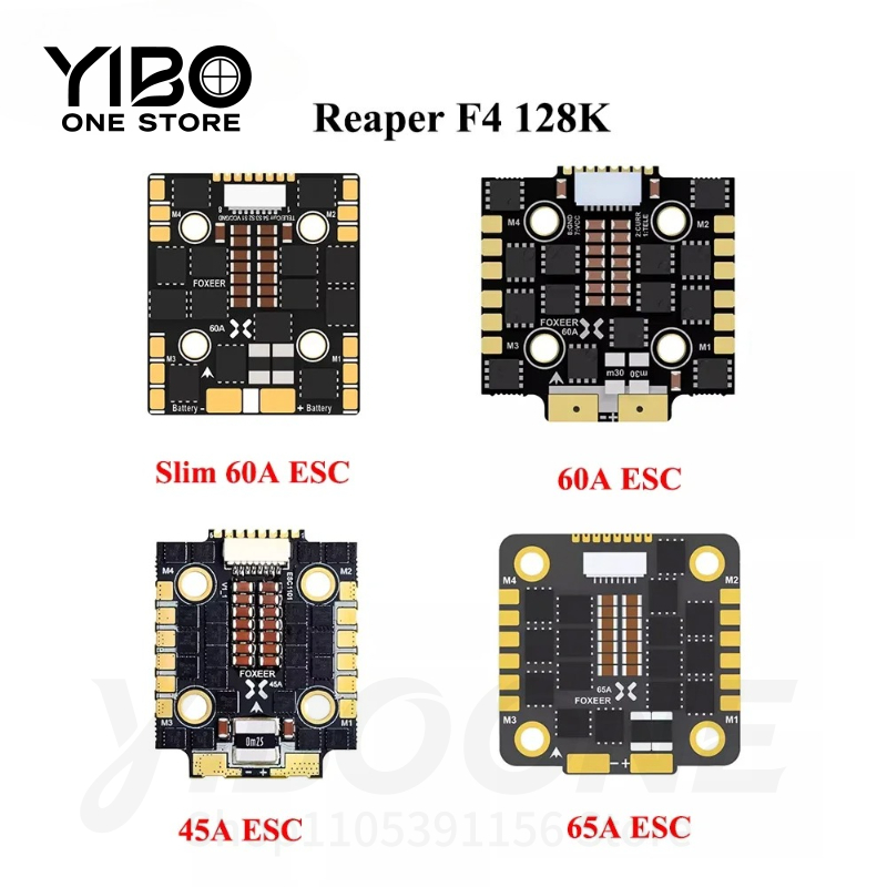 Foxeer Reaper F4 128K 65A Esc - Reaper F4 Mini 128K 45A /60A/65A/Slim