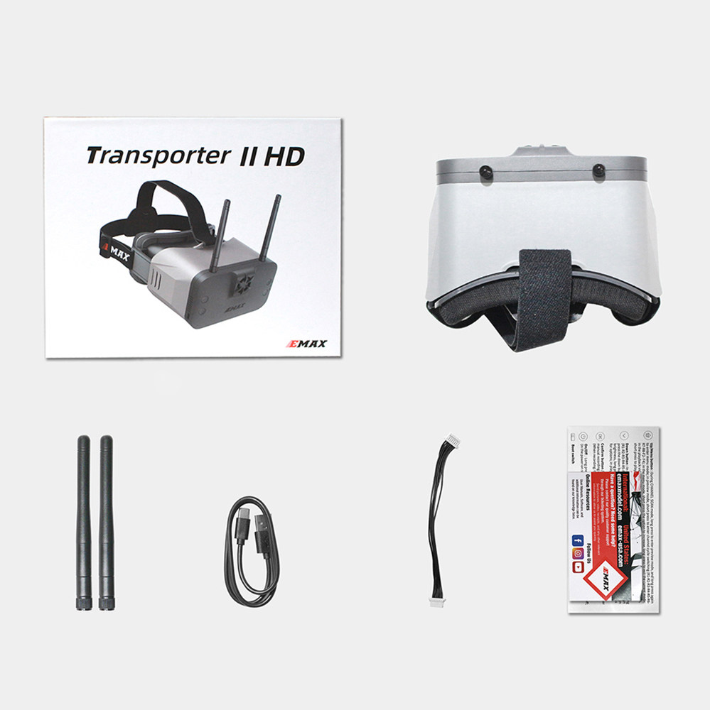 EMAX Transporter II HD Digital - Hdzero Goggles Fpv Digital Hd ulasan dan harga