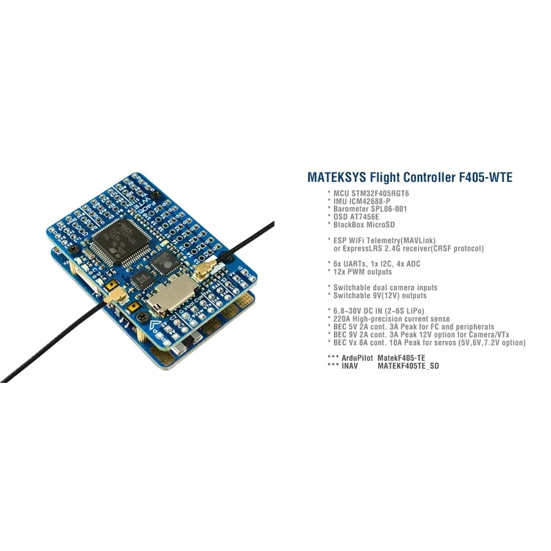 SkyDElFor MATEK Mateksys F405- - Mateksys Flight Controller F405 Wte ulasan dan harga