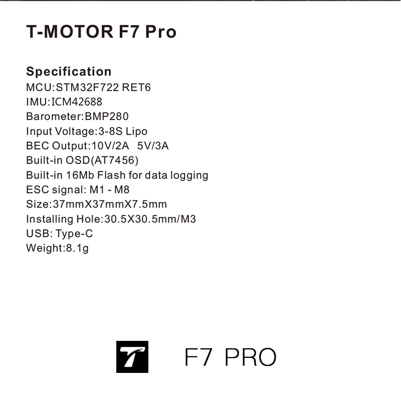 F7 PRO T-Motor Flight Controll - T-Motor F7 Pro Flight Controller ulasan dan harga