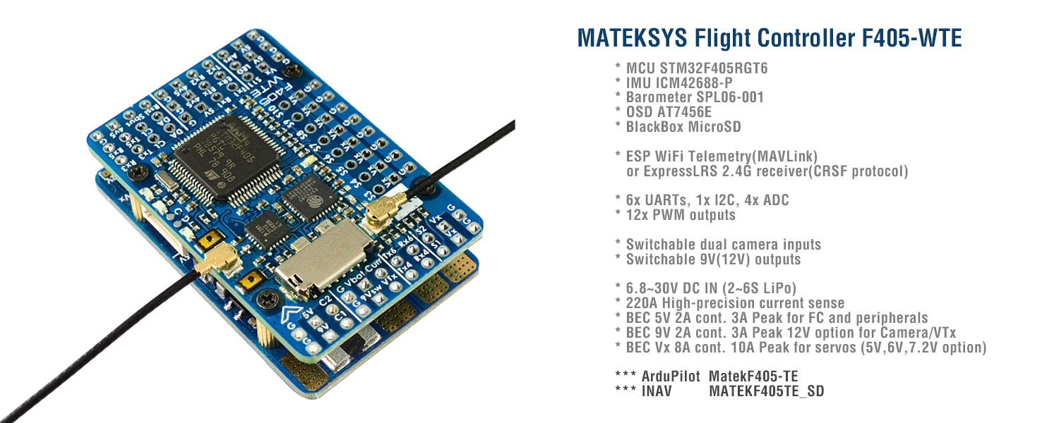 Matek Mateksys Flight Controll - Mateksys Flight Controller F405 Wte ulasan dan harga