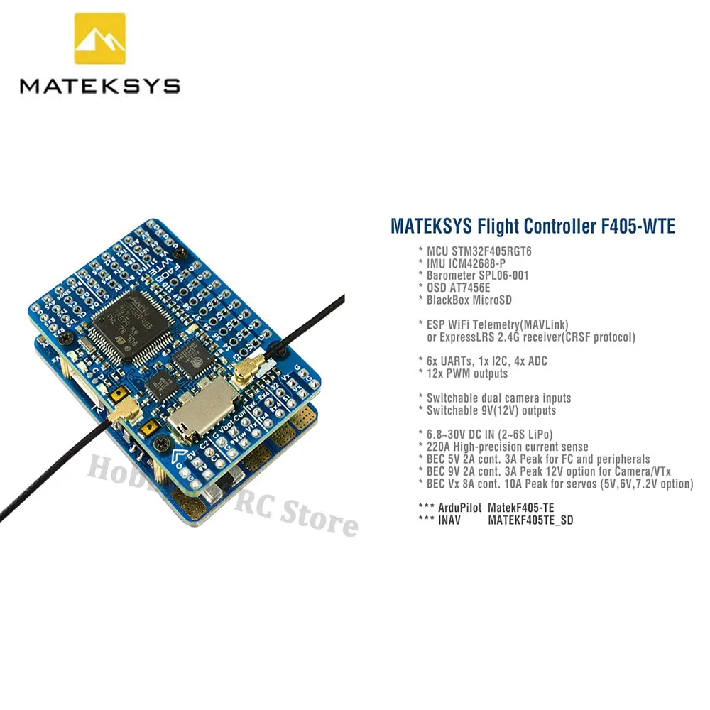 Matek MATEKSYS F405-WTE F405 F - Mateksys Flight Controller F405 Wte ulasan dan harga